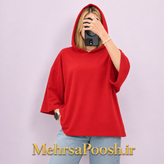 103_TS_تیشرت باکسی کلاه دار