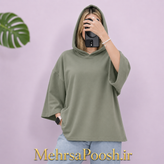 103_TS_تیشرت باکسی کلاه دار